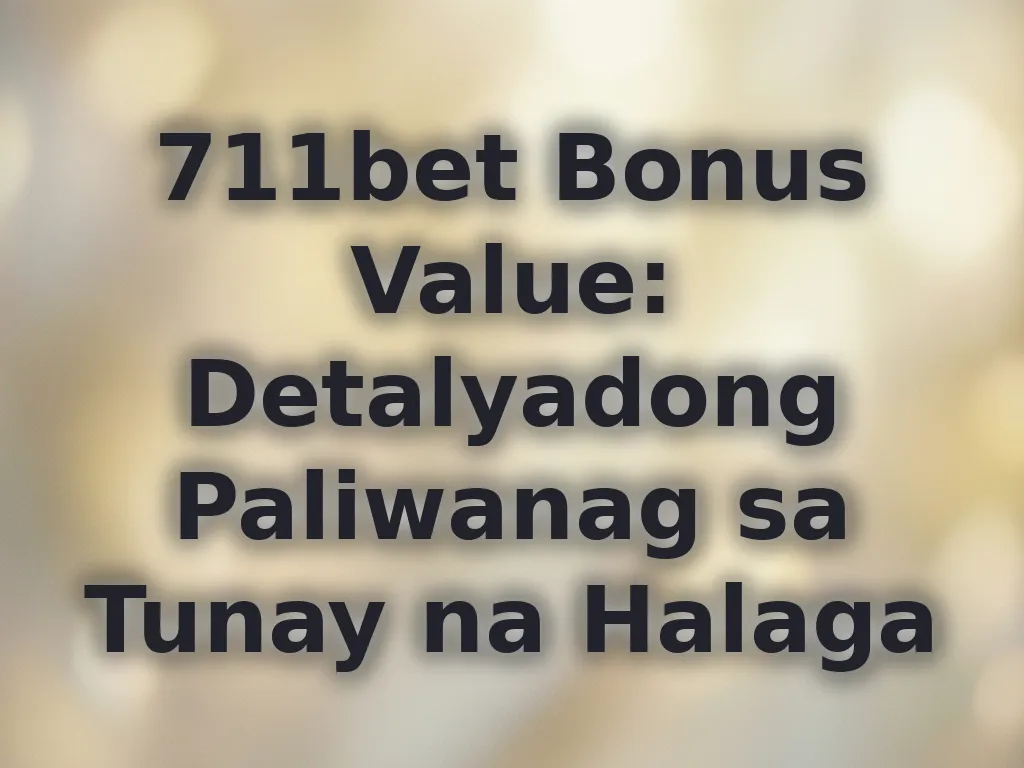 Bonus Value Calculation